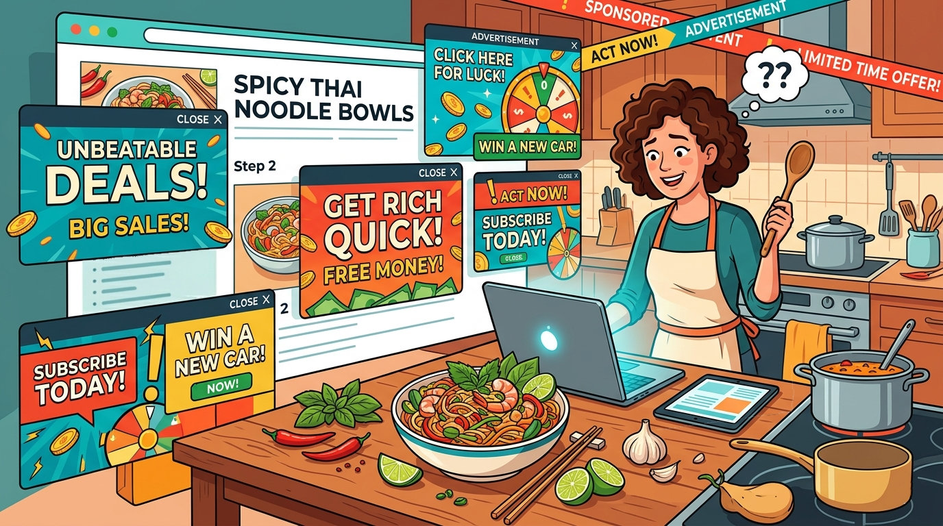 Why Do Recipe Sites Have So Many Ads?