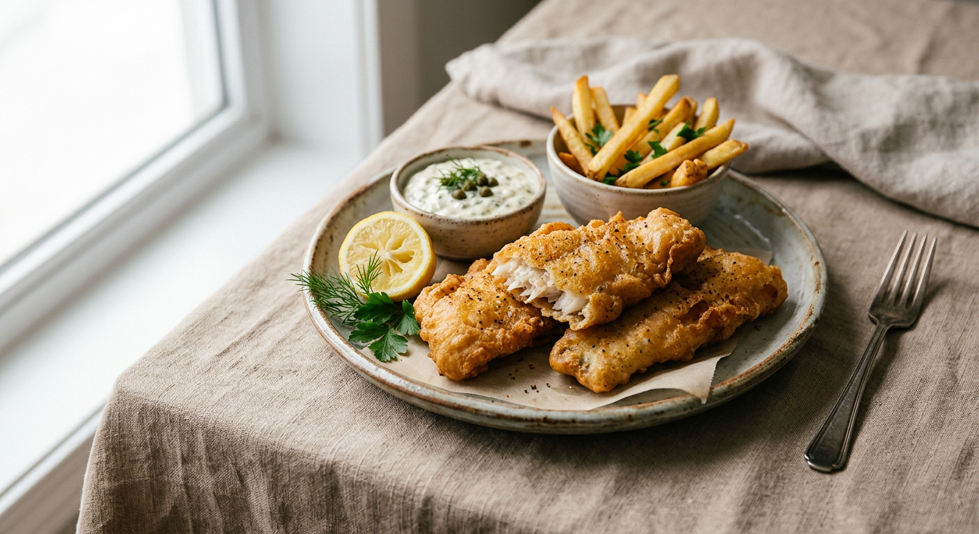 Beer Battered Fried Walleye