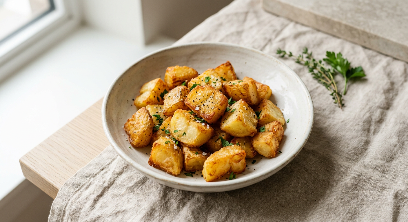 Shallow-Fried Potato Chunks