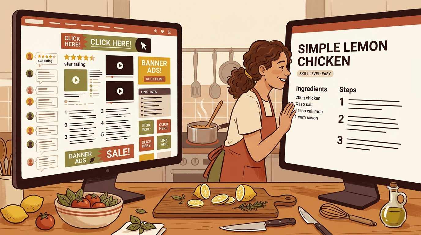 NoAdsCooking vs AllRecipes