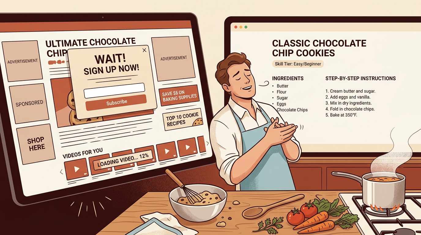 NoAdsCooking vs The Kitchn