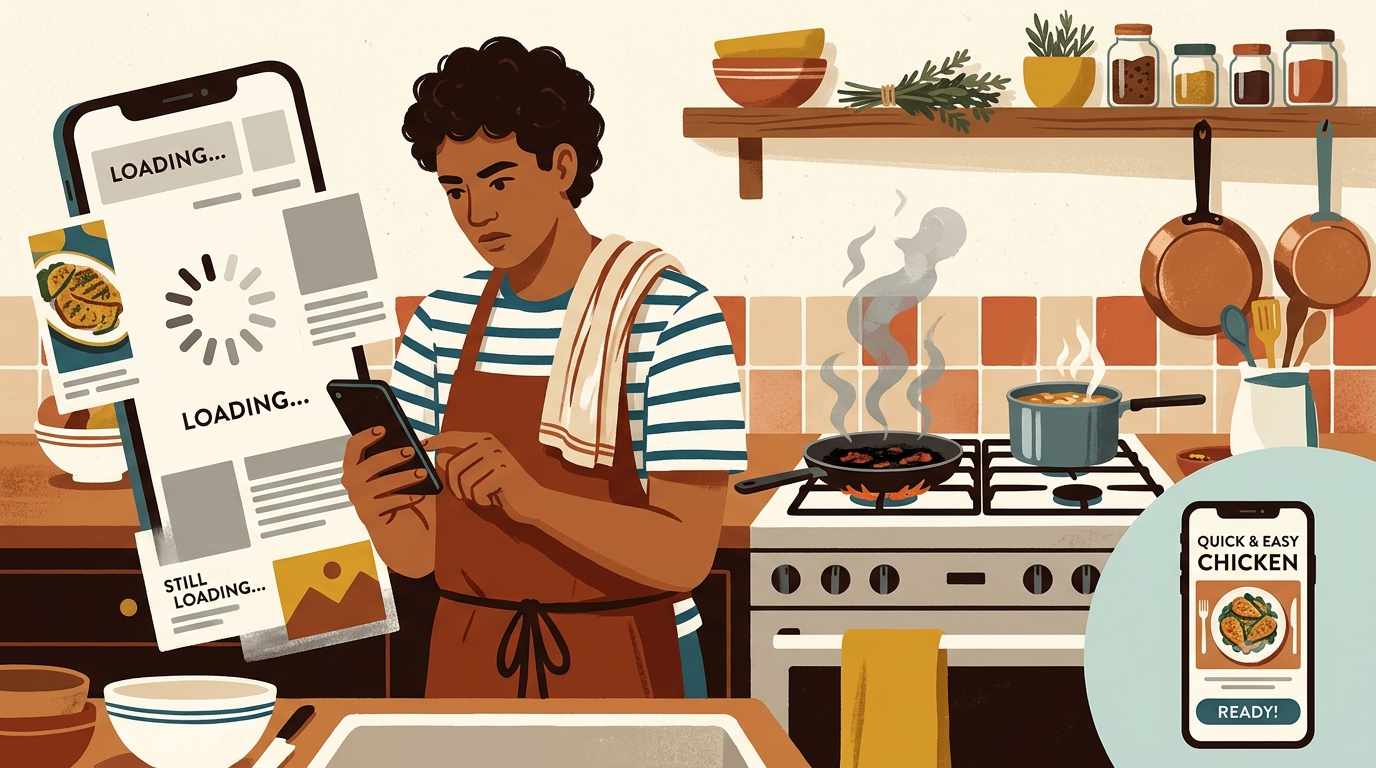 Why do recipe sites load so slowly?