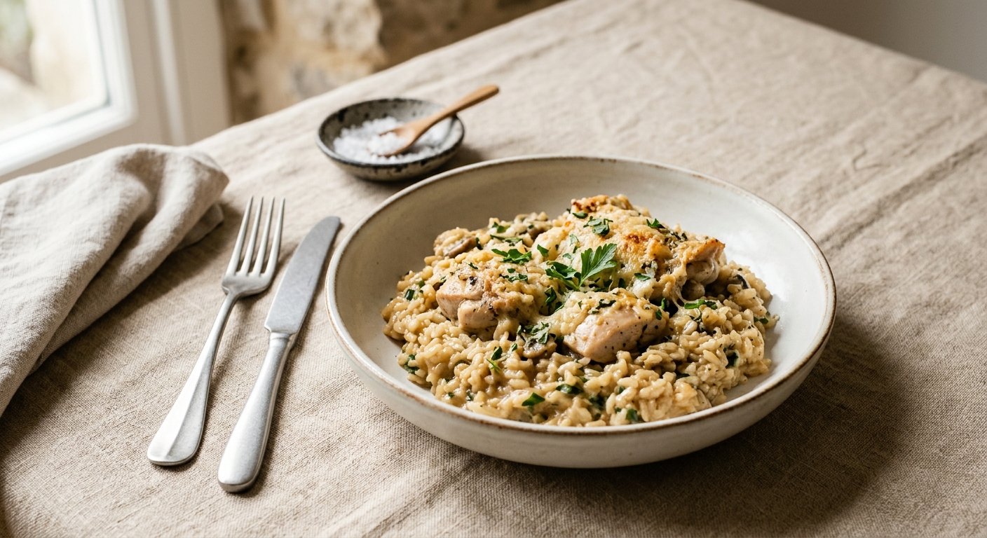 Creamy Baked Chicken and Rice