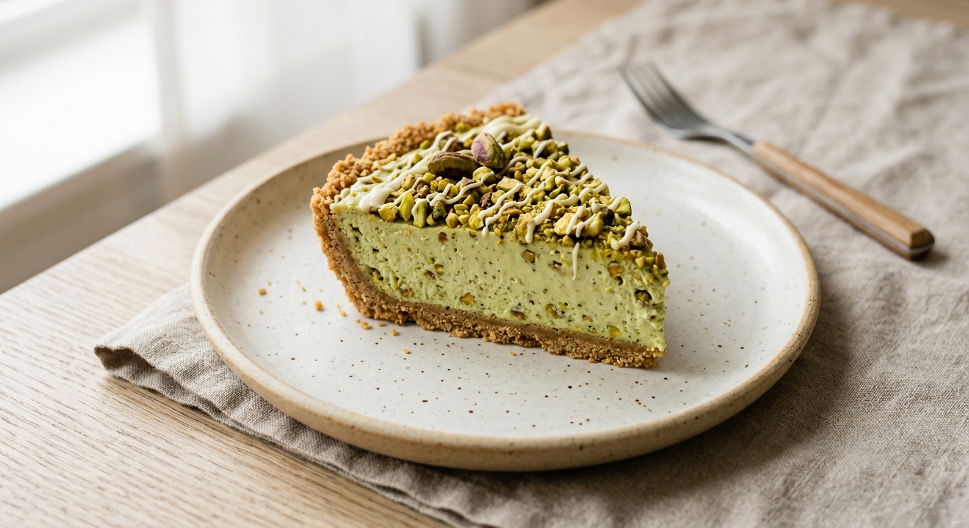 No-Bake Pistachio Cheesecake Pie