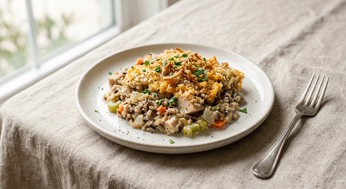 Quick Chicken & Wild Rice Hotdish