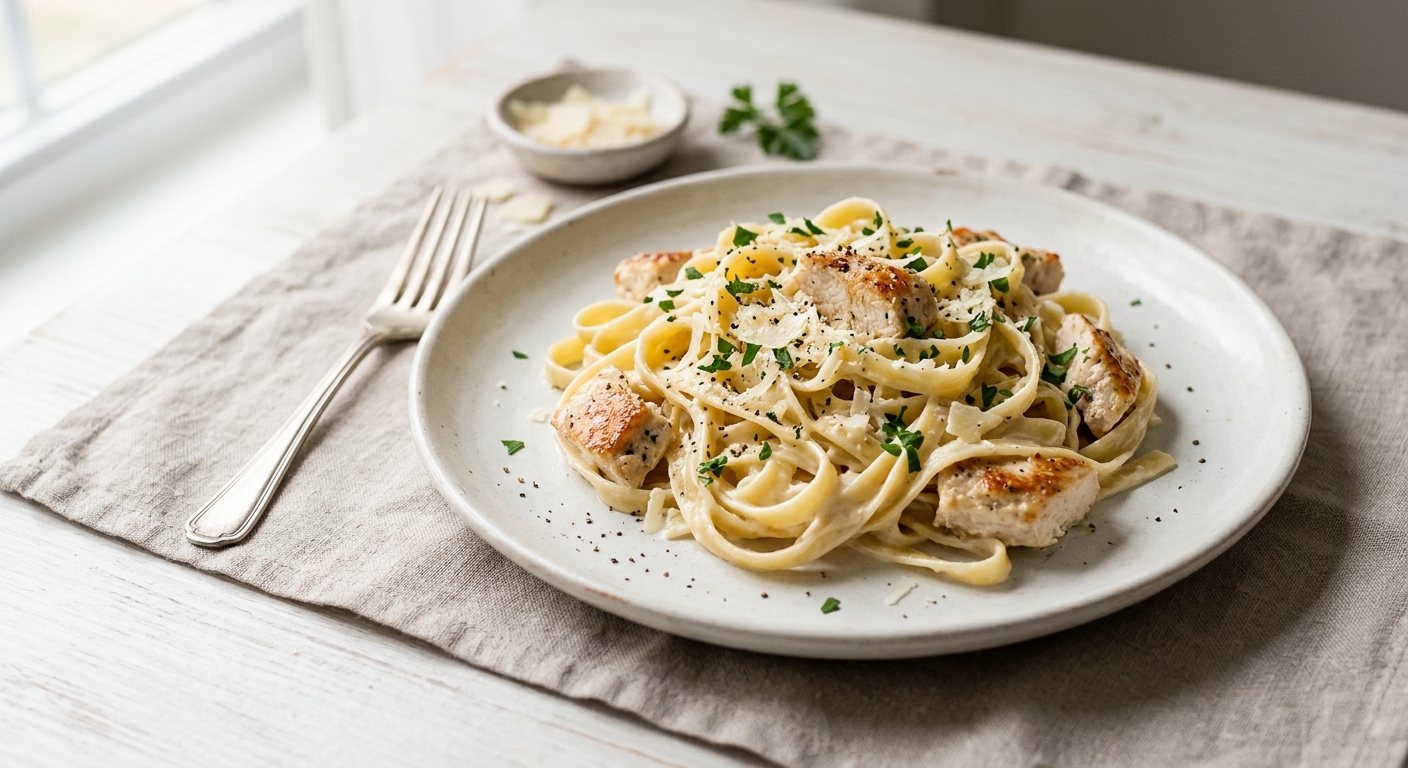 Skillet Chicken Alfredo