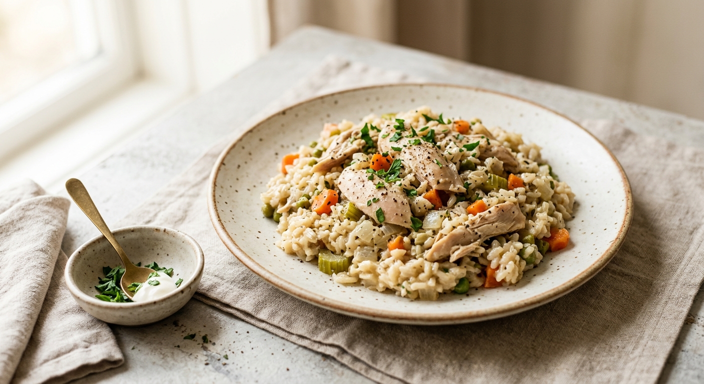 Slow Cooker Chicken and Rice