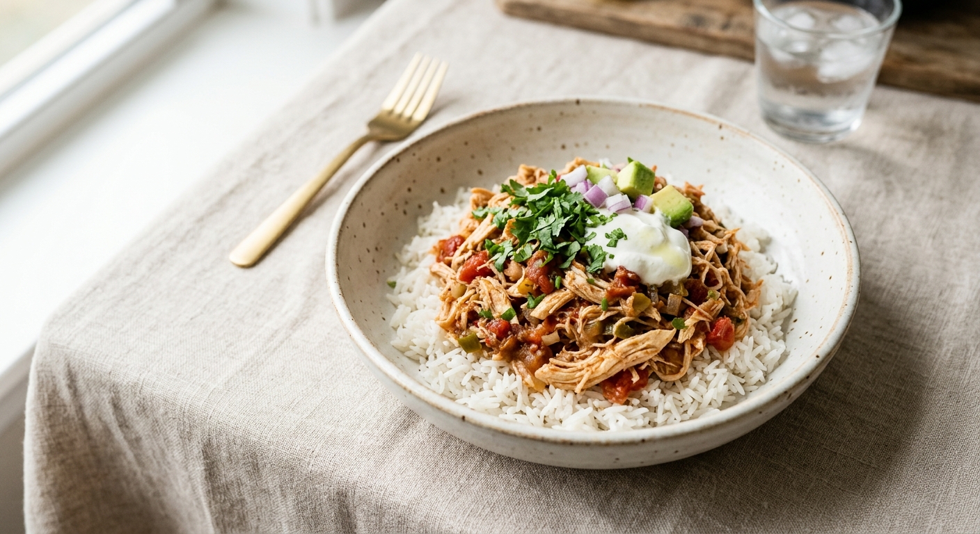 Slow Cooker Salsa Chicken