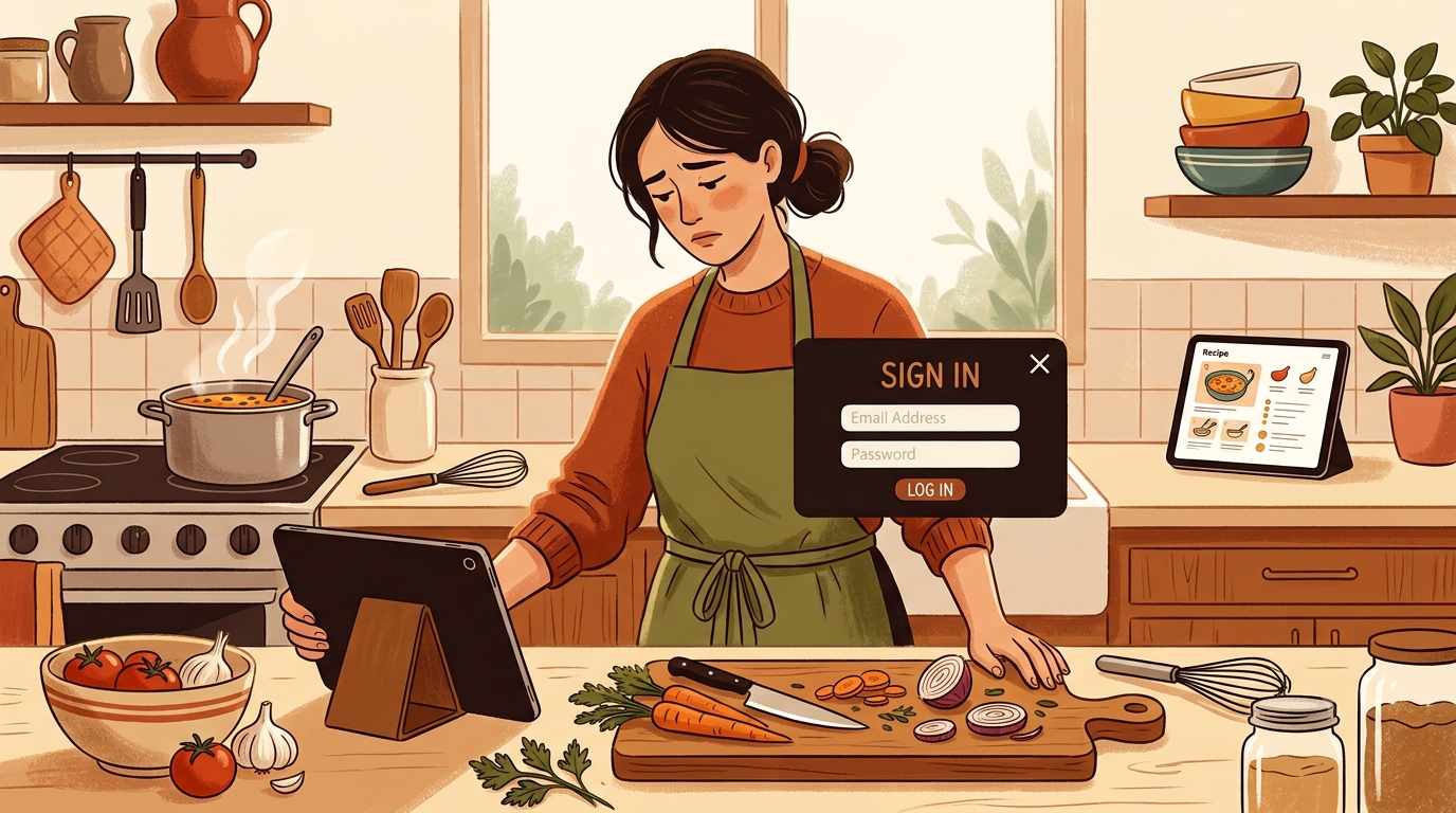 Why do recipe sites always ask for your email?