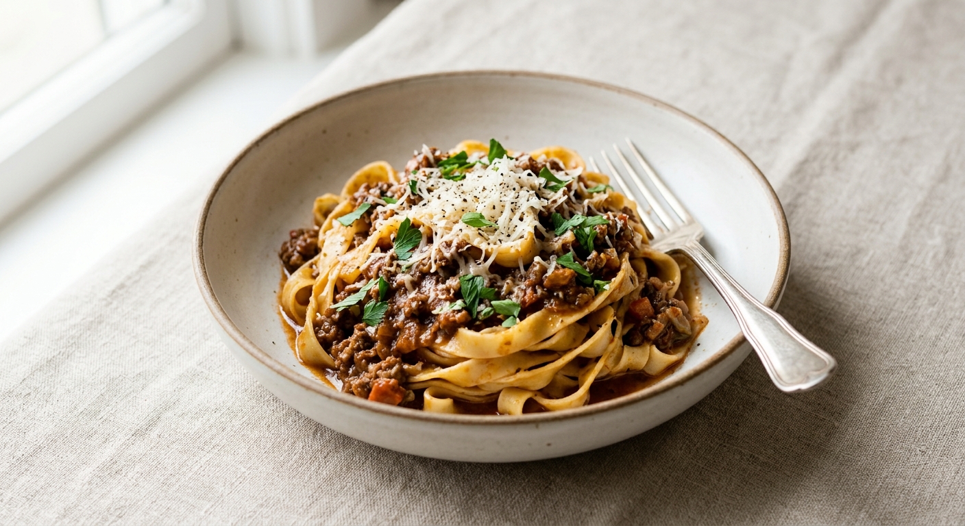 Fettuccine Bolognese