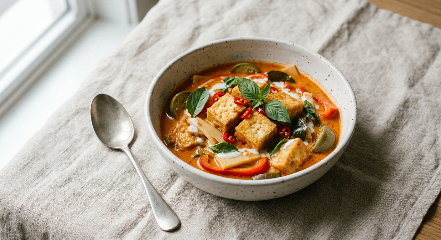 Thai Red Coconut Curry with Tofu