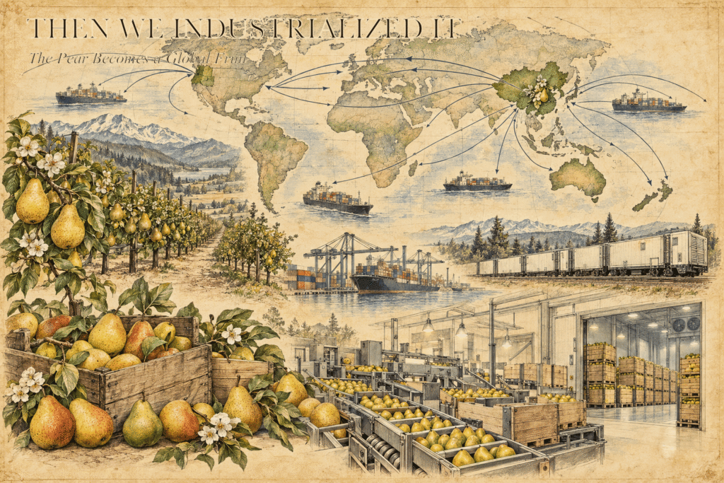 Modern global pear production